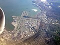 Aerial view of the airport.