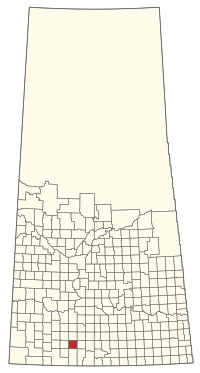 Location of the RM of Pinto Creek No. 75 in Saskatchewan