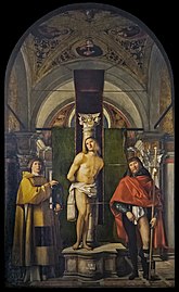 St. Sebastian between St. Lawrence and St. Roc Giovanni Buonconsiglio