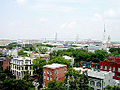 Downtown Savannah, GA as seen from the Hilton