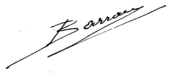 signature de Théophile Barrau