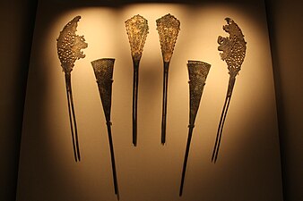 Tang Gilded Silver Hairpins