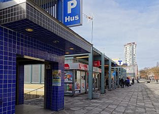 Tensta tunnelbanestation.