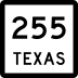 State Highway 255 marker