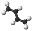 Ball-and-stick model of 1,3-butadiene