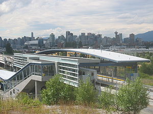 Rames au terminus VCC-Clark Station