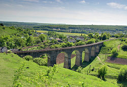 Viaduk in Plebanivka