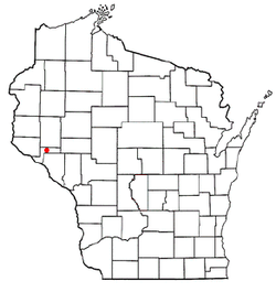 Location of Durand, Wisconsin