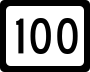 West Virginia Route 100 marker