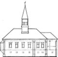 Рисунок соборной мечети по проекту архитектора Якобсона для Буинского уезда Симбирской губернии 1876 г.