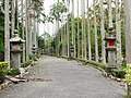 行忠堂內淡水神社石燈籠群