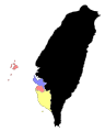 Image 24Administrative units of Taiwan under the Qing dynasty in 1685 (from History of Taiwan)