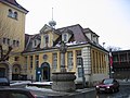 Abteibrunnen vor der Markthalle in Herford (1917) (weitere Bilder)