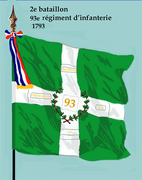 2e bataillon du 93e régiment d'infanterie de ligne partir de 1793