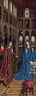 揚·范·艾克的《聖母領報（英语：Annunciation (van Eyck, Washington)）》，92.7 × 36.7cm，約作於1434－1436年，來自安德魯·威廉·梅隆的收藏，原為艾米塔吉博物館的藏品。[6]