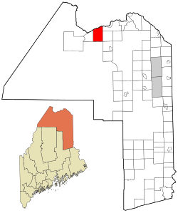 Location of Saint John Plantation, Maine