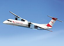 Bombardier Dash-8 Q400 aircraft which was involved in Colgan Air Flight 3407 accident on February 12, 2009.