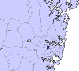 Municipalità di Burwood – Mappa