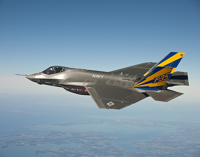 An F-35C Lightning II (created by a Lockheed Martin photographer; nominated by SSTflyer)