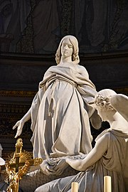 The Ecstasay of Mary Magdalene (1843) by Carlo Marochetti, located in La Madeleine