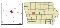 Location of Carroll, Iowa