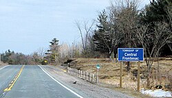 Road sign along Highway 7