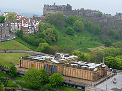 Edinburgh Castle and the National Gallery