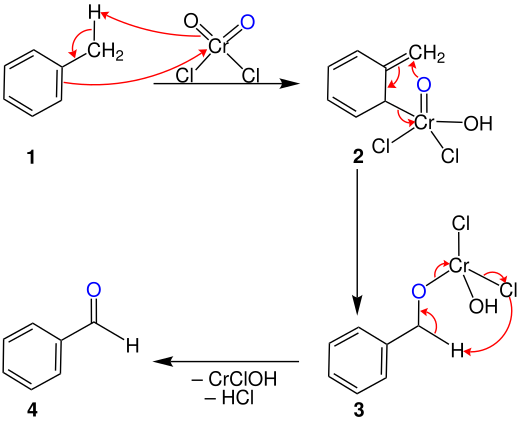 Reaktionsmechanismus der Etard-Reaktion