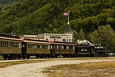 Railway at Skagway Station.