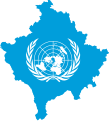 Flag map of Kosovo (United Nations)