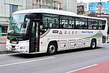 甲府駅行きとなる富士急バスF3804号車