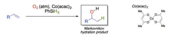 General scheme of Mukaiyama hydration