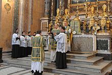Priests performing a mass.