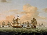 Painting of the Battle of Lagos
