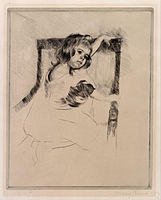 Kneeling in an Armchair (drypoint, 1903), Nelson-Atkins Museum of Art.