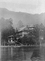 Miyajima Hotel in 1917, the building was occupied by the British Commonwealth Occupation Force when it was accidentally burnt down on 31 August 1952