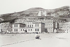 Construcción de la cárcel de Ondarreta, San Sebastián (c.1889).