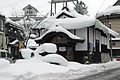 尼湯の雪景色。