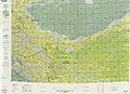 历史地图，包括中国和克什米尔邦（印度和巴基斯坦之间有争议）边界地区 (国防部测绘局, 1980年)