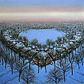 Perreault, Wilf- Heart in the Park, acrylic on canvas, 72 x 72½", 2009