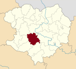 Raion location in Kharkiv Oblast