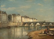 Stanislas Lépine, Pont de la Tournelle, Paris, 1862