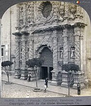 Main portal of the Cathedral in 1906 by the Globe Stereograph Co.