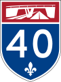 Écu des autoroutes à deux chiffres.