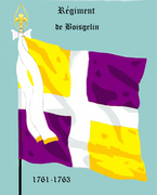 Drapeau d'ordonnance du régiment de Boisgélin.