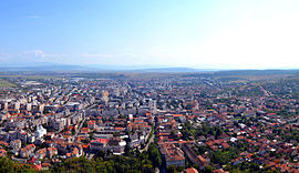 Deva as seen from the citadel hill in August 2014.