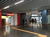 Retail outlet at the concourse level near Entrance B of the station.