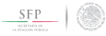 Logo de la SFP durante la presidencia de Enrique Peña Nieto (2012-2018)