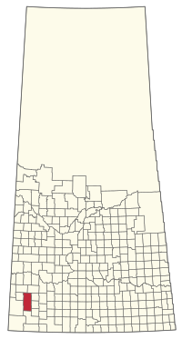 Location of the RM of Piapot No. 110 in Saskatchewan