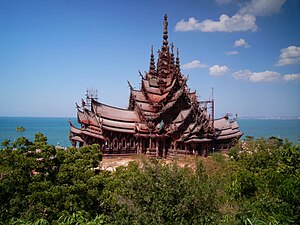 Sanctuaire de la Vérité en Thaïlande.